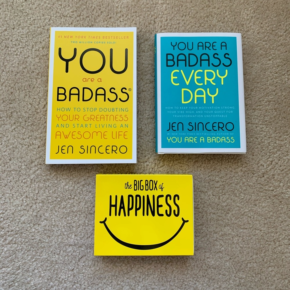 You are a Badass book bundle &  box of happiness
